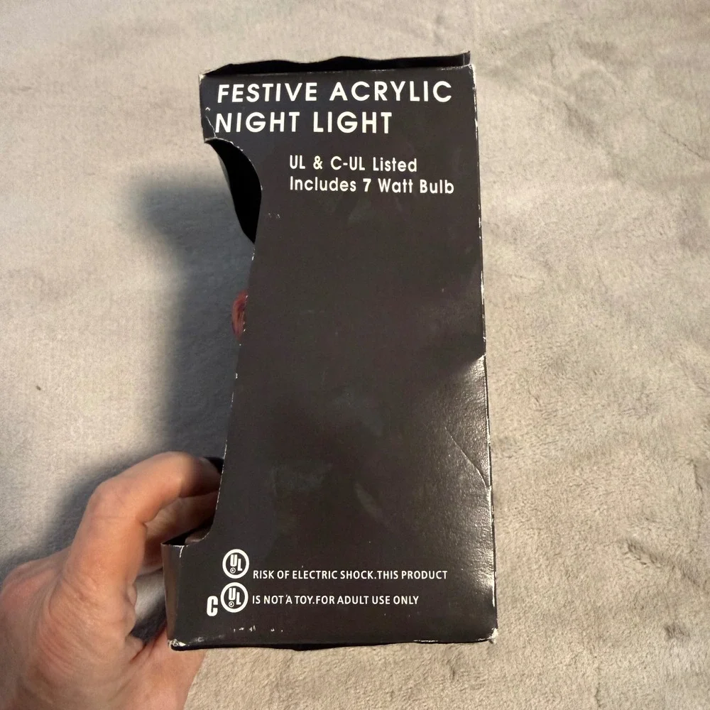 Flamingo Acrylic Night Light Christmas Tropical Decor‎ Plug In w Box